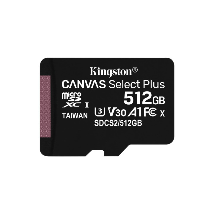 Kingston Technology Canvas Select Plus cartão de memória 512 GB SDXC UHS-I Classe 10