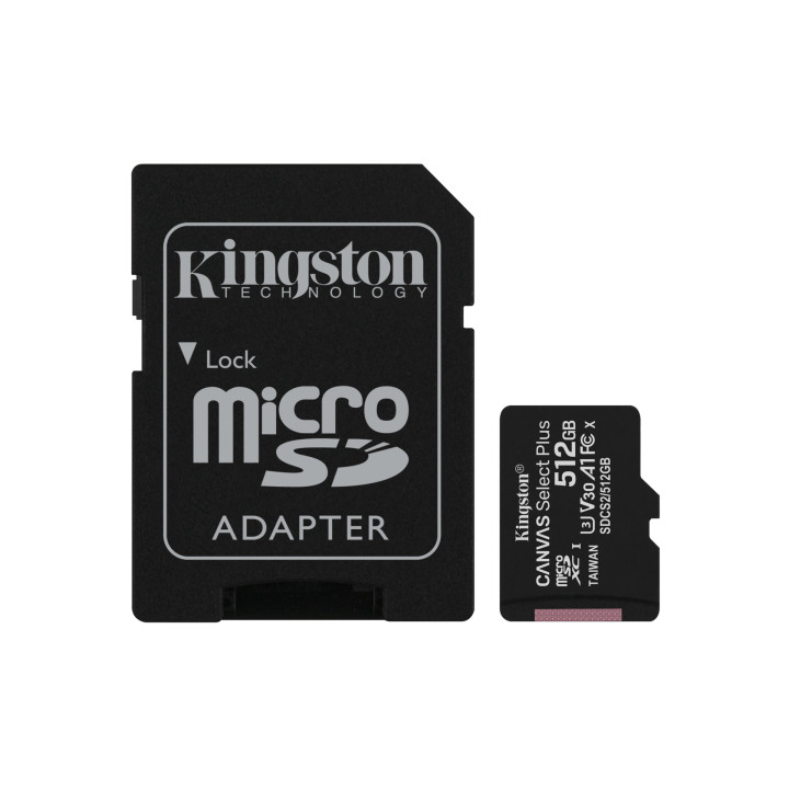 Kingston Technology Canvas Select Plus cartão de memória 512 GB SDXC UHS-I Classe 10