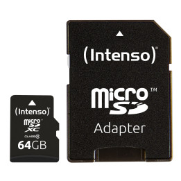 Intenso 64GB MicroSDHC cartão de memória MicroSDXC Classe 10