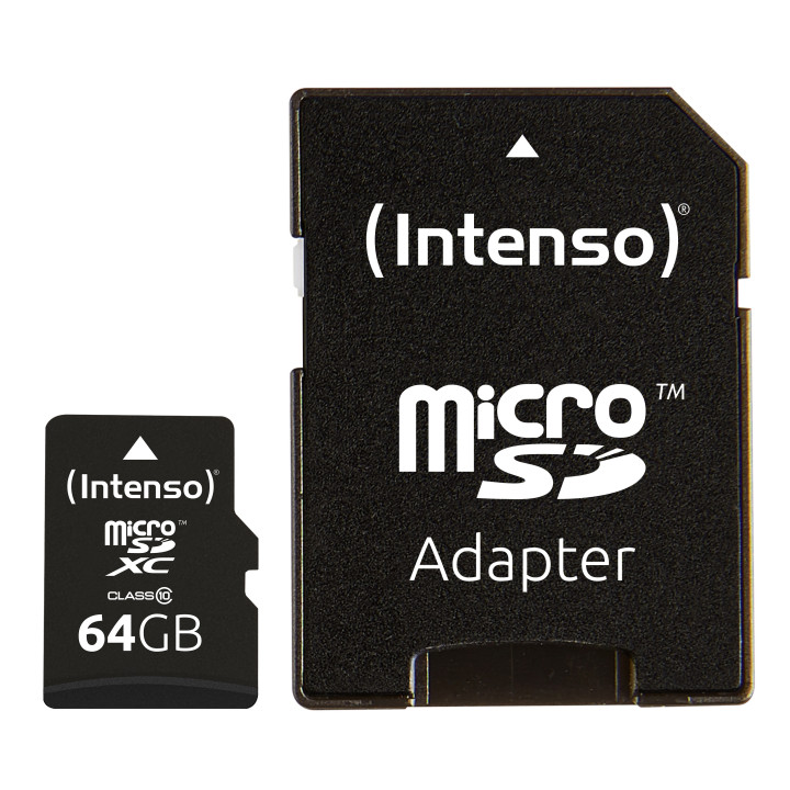 Intenso 64GB MicroSDHC cartão de memória MicroSDXC Classe 10
