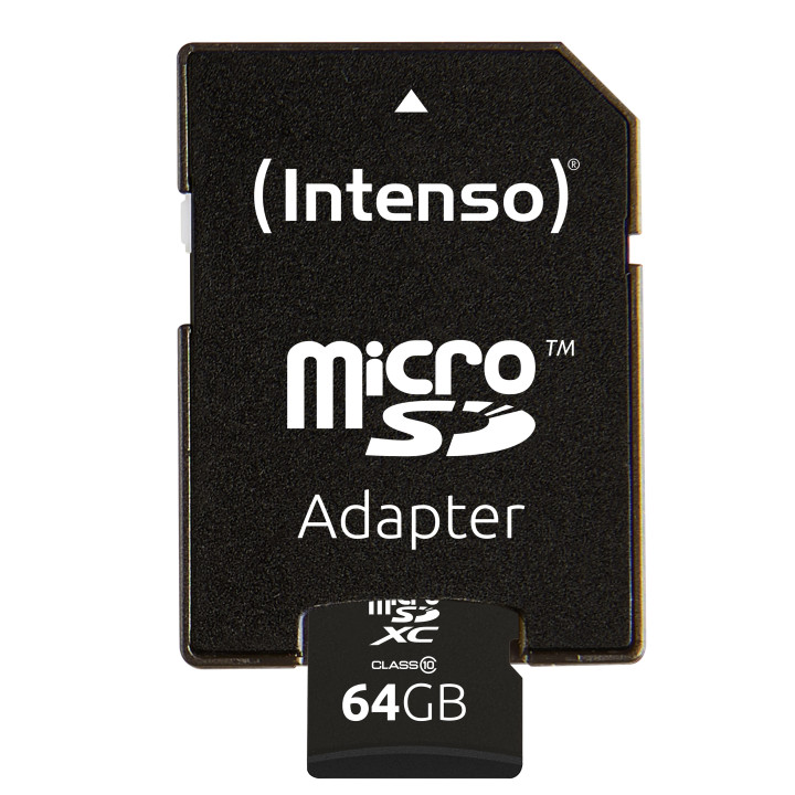 Intenso 64GB MicroSDHC cartão de memória MicroSDXC Classe 10
