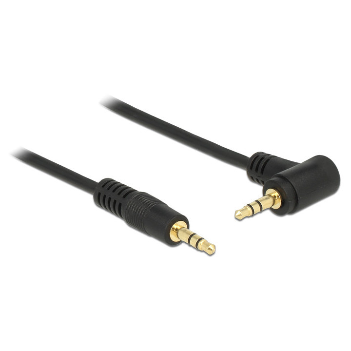 DeLOCK 3.5 mm, 1 m cabo de áudio 3.5mm Preto
