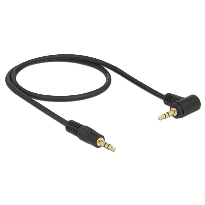 DeLOCK 3.5 mm, 1 m cabo de áudio 3.5mm Preto