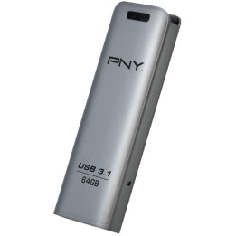 PNY FD64GESTEEL31G-EF unidade de memória USB 64 GB 3.2 Gen 1 (3.1 Gen 1) Inox