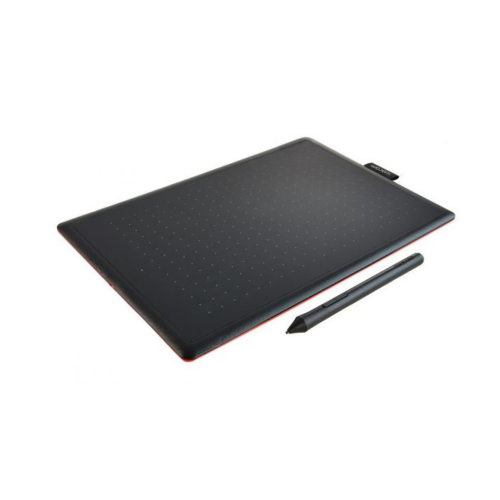 Wacom One by Medium mesa digitalizadora Preto, Vermelho 2540 lpi 216 x 135 mm USB