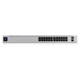 Ubiquiti Networks UniFi Pro 24-Port PoE Gerido L2 L3 Gigabit Ethernet (10 100 1000) Power over Ethernet (PoE) 1U Prateado