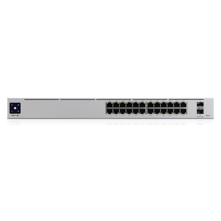 Ubiquiti Networks UniFi Pro 24-Port PoE Gerido L2 L3 Gigabit Ethernet (10 100 1000) Power over Ethernet (PoE) 1U Prateado
