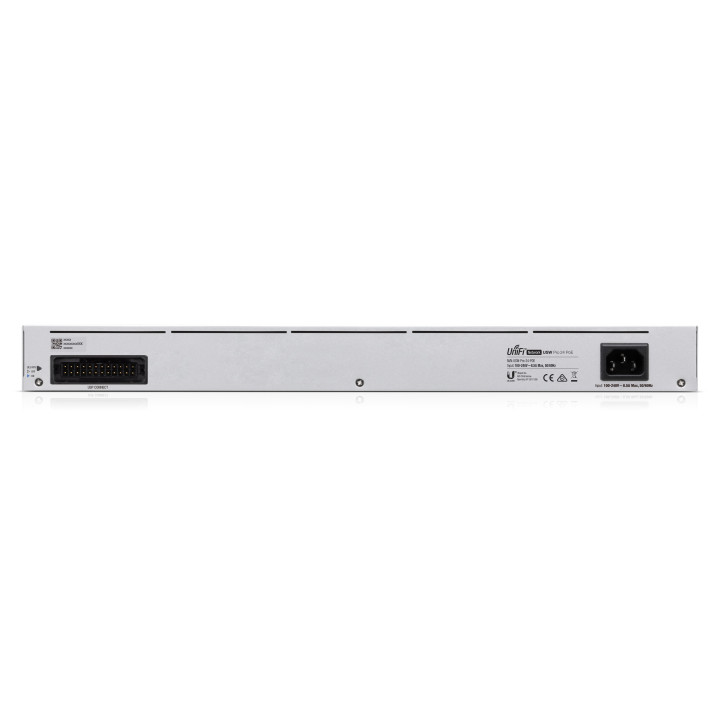Ubiquiti Networks UniFi Pro 24-Port PoE Gerido L2 L3 Gigabit Ethernet (10 100 1000) Power over Ethernet (PoE) 1U Prateado