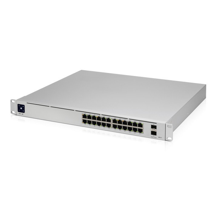 Ubiquiti Networks UniFi Pro 24-Port PoE Gerido L2 L3 Gigabit Ethernet (10 100 1000) Power over Ethernet (PoE) 1U Prateado