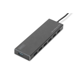 Digitus DA-70241-1 hub de interface USB 3.2 Gen 1 (3.1 Gen 1) Type-A 5000 Mbit s Cinzento