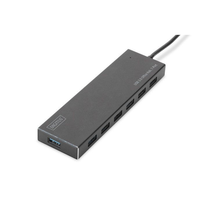 Digitus DA-70241-1 hub de interface USB 3.2 Gen 1 (3.1 Gen 1) Type-A 5000 Mbit s Cinzento
