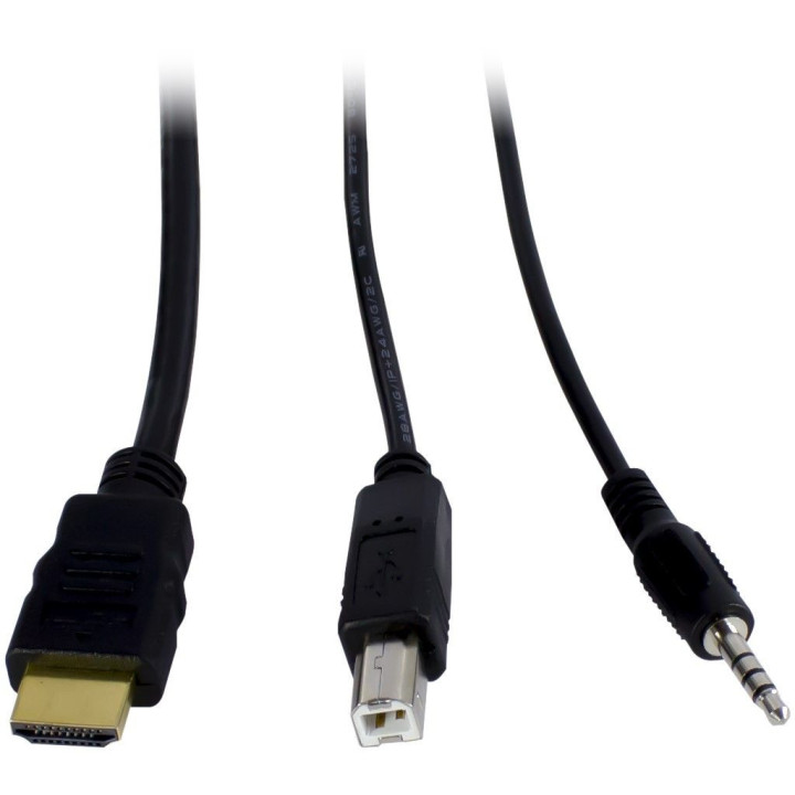Inter-Tech AS-22HA HDMI chaveador KVM Preto