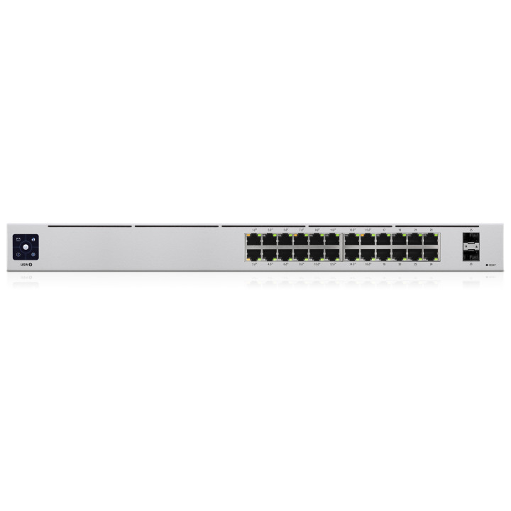 Ubiquiti Networks UniFi 24-Port PoE Gerido L2 L3 Gigabit Ethernet (10 100 1000) Power over Ethernet (PoE) 1U Prateado