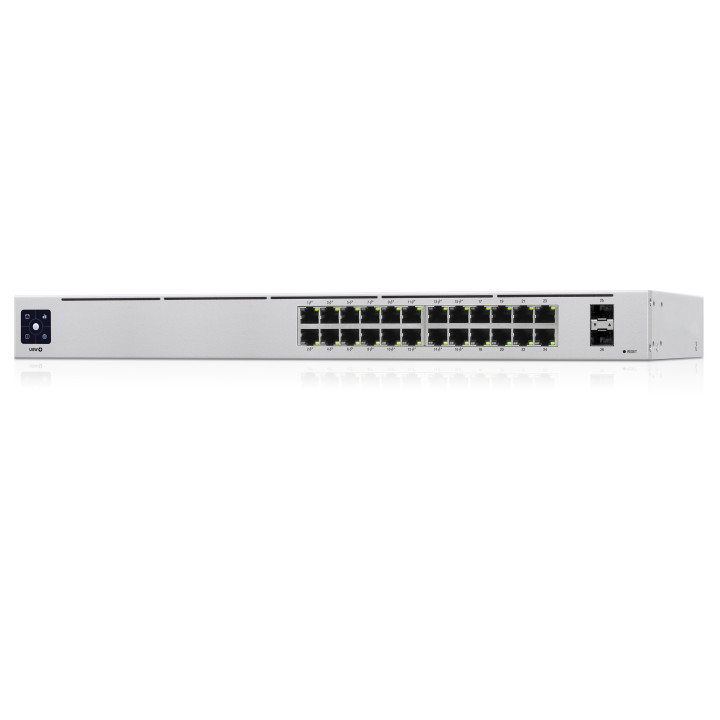Ubiquiti Networks UniFi 24-Port PoE Gerido L2 L3 Gigabit Ethernet (10 100 1000) Power over Ethernet (PoE) 1U Prateado
