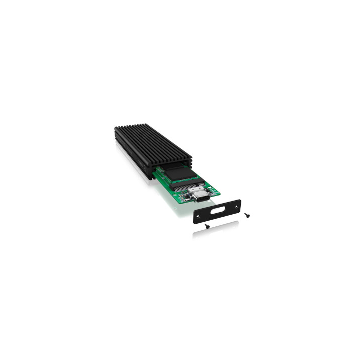 ICY BOX IB-1816M-C31 Caixa para Discos Rígidos Compartimento SSD Preto M.2