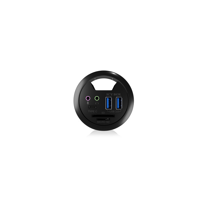 ICY BOX IB-HUB1404A USB 3.2 Gen 1 (3.1 Gen 1) Type-A 5000 Mbit s Preto