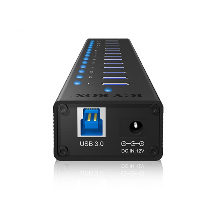 ICY BOX IB-AC6113 Hub 13 portas USB 3.2 Gen 1 (3.1 Gen 1) Type-B 5000