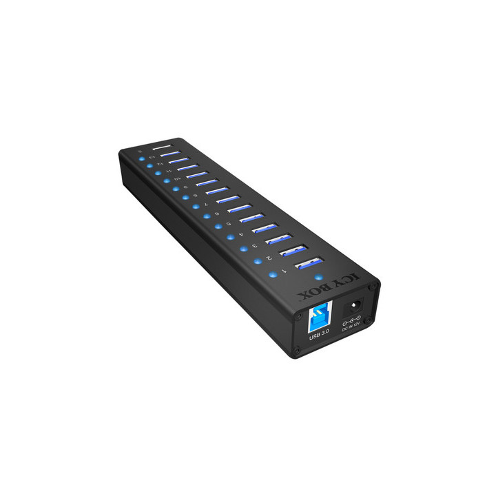 ICY BOX IB-AC6113 USB 3.2 Gen 1 (3.1 Gen 1) Type-B 5000 Mbit/s Preto