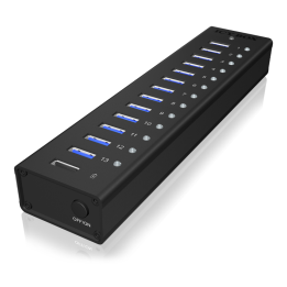 ICY BOX IB-AC6113 USB 3.2 Gen 1 (3.1 Gen 1) Type-B 5000 Mbit/s Preto