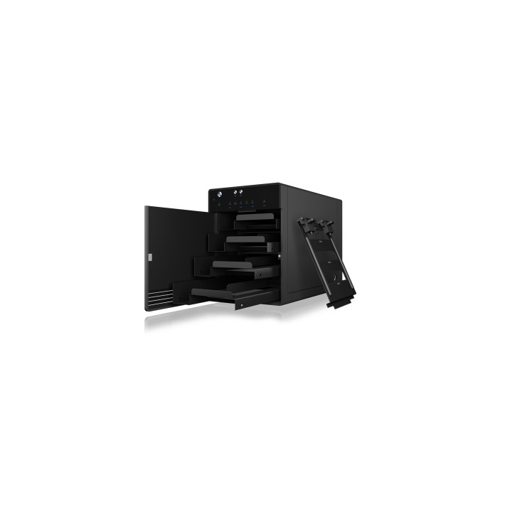 ICY BOX IB-3740-C31 Compartimento HDD SSD Preto 2.5 3.5"
