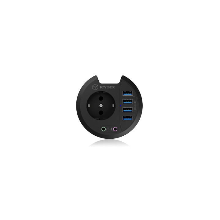 ICY BOX IB-HUB1430 USB 3.2 Gen 1 (3.1 Gen 1) Type-A 5000 Mbit s Preto