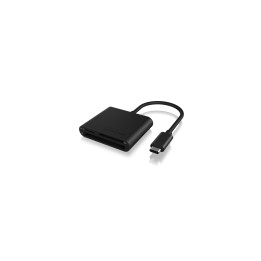 RaidSonic IB-CR301-C3 leitor de cartões USB 3.2 Gen 1 (3.1 Gen 1) Type-C Preto