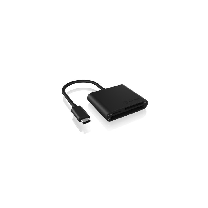 RaidSonic IB-CR301-C3 leitor de cartões USB 3.2 Gen 1 (3.1 Gen 1) Type-C Preto