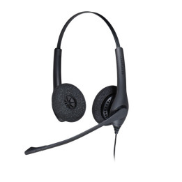 Jabra BIZ 1500 Duo QD Auscultadores Fita de cabeça Preto