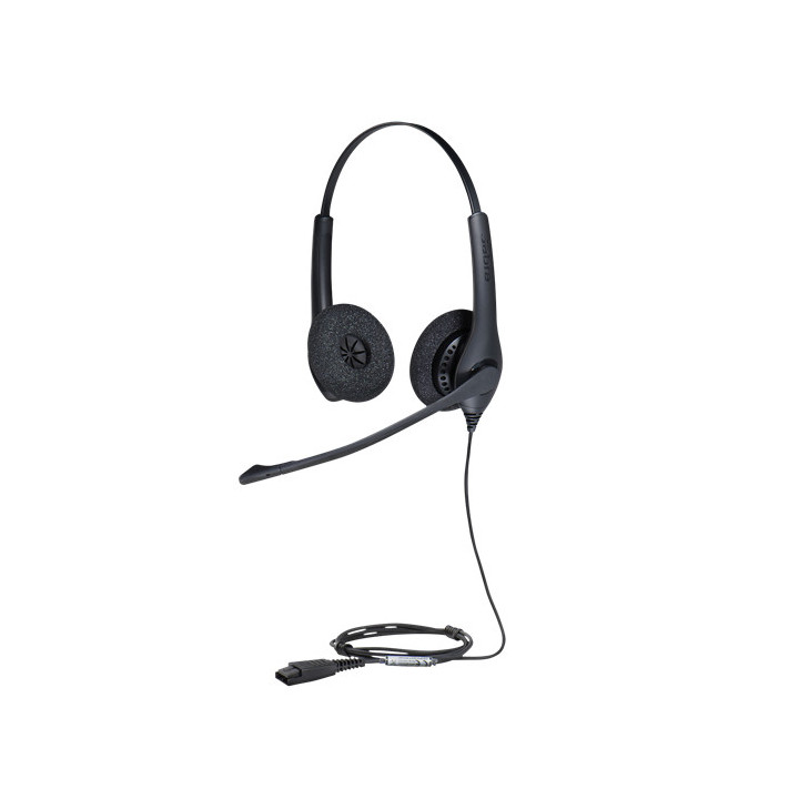 Jabra BIZ 1500 Duo QD Auscultadores Fita de cabeça Preto