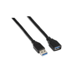 AISENS A105-0042 cabo USB 2 m USB 3.2 Gen 1 (3.1 Gen 1) USB A Preto