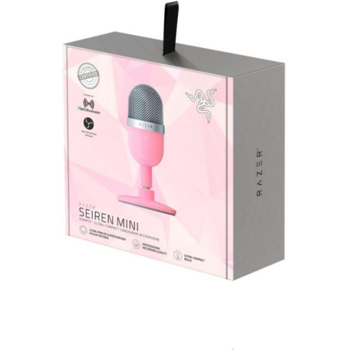 Razer Seiren Mini Rosa Microfone de mesa