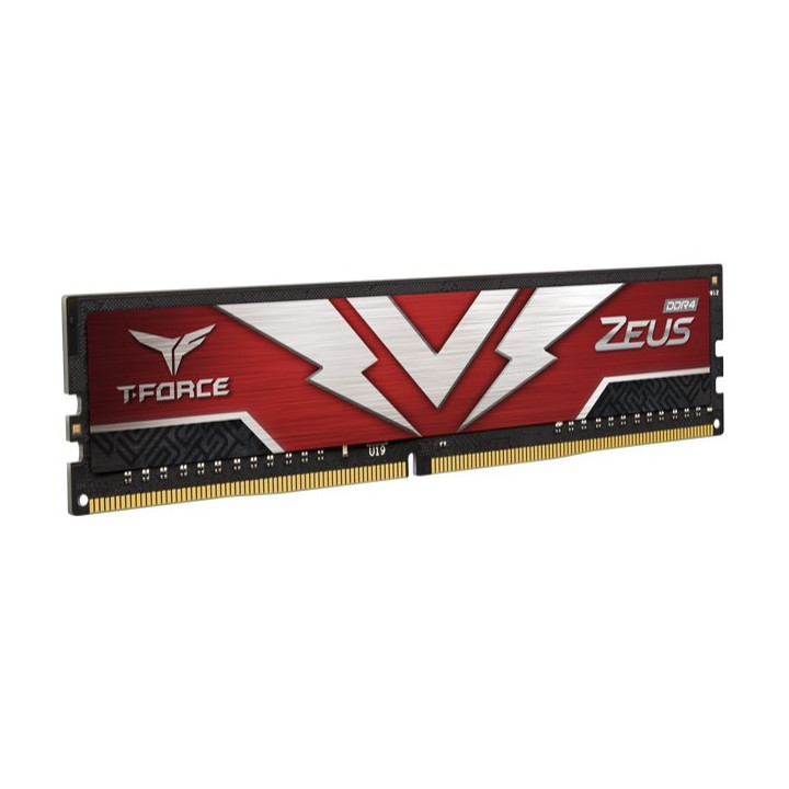 Team Group T-FORCE Zeus Dimm 8GB (1x8GB) DDR4 3200Mhz CL20 RED - TTZD48G3200HC2001
