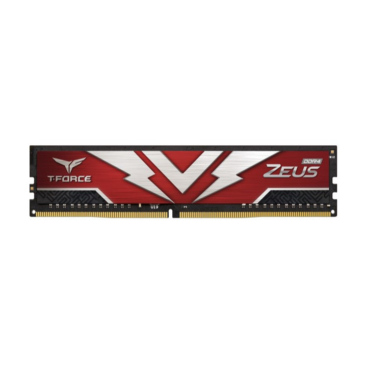 Team Group T-FORCE Zeus Dimm 8GB (1x8GB) DDR4 3200Mhz CL20 RED - TTZD48G3200HC2001