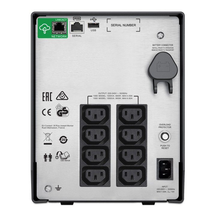 APC SMC1000IC UPS Linha interativa 1000 VA 600 W 8 tomada(s) CA