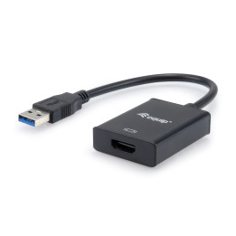 Equip 133385 adaptador gráfico USB 1920 x 1080 pixels Preto