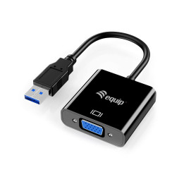 Equip 133384 adaptador gráfico USB 1920 x 1080 pixels Preto