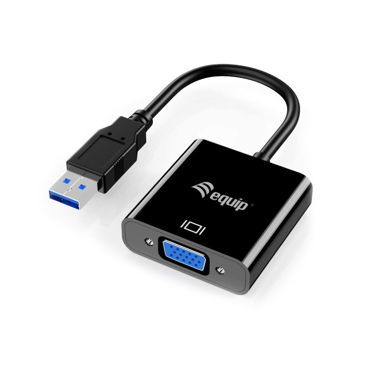 Equip 133384 adaptador gráfico USB 1920 x 1080 pixels Preto