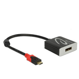 DeLOCK 63312 cable gender changer USB Type-C Displayport Preto