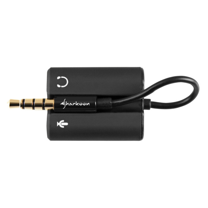 Sharkoon PMP35 cable gender changer 3.5 mm stereo jack 3.5 mm Preto