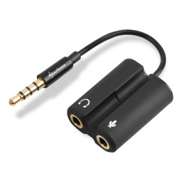 Sharkoon PMP35 cable gender changer 3.5 mm stereo jack 3.5 mm Preto