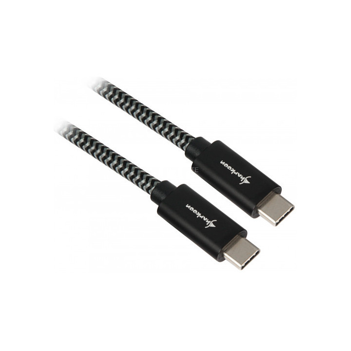SHARKOON USB 3.1 Type C Connector Black-Gray 1m