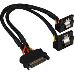 Sharkoon Divisor de alimentação SATA 20 cm Preto