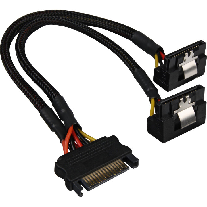 Sharkoon Divisor de alimentação SATA 20 cm Preto
