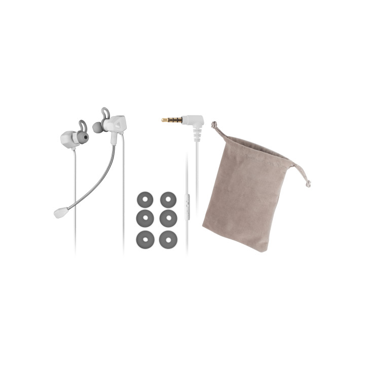 Mars Gaming MIHXW auscultador Auscultadores Intra-auditivo Conetor 3,5 mm Branco