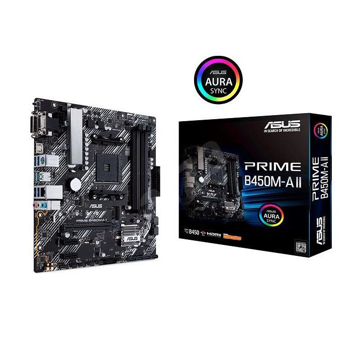 Motherboard ASUS PRIME B450M-A II AMD B450 Socket AM4 micro ATX