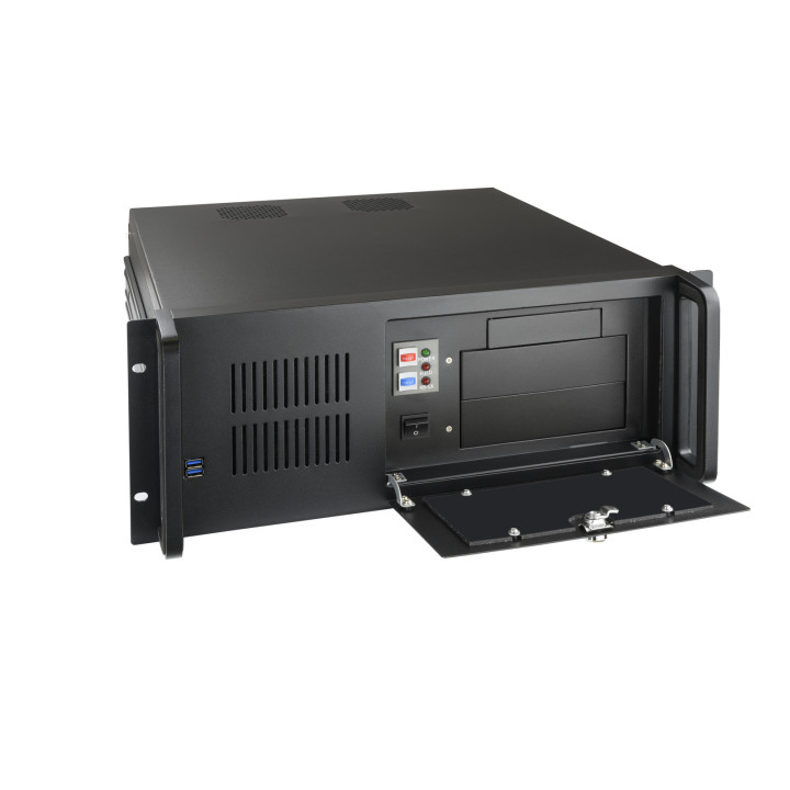 TooQ RACK-406N-USB3 armário rack 4U Rack de pendurar na parede Preto