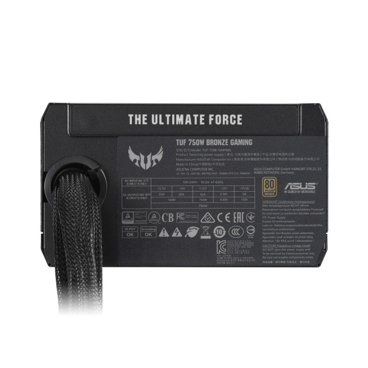 ASUS TUF Gaming 750W fonte de alimentação 20+4 pin ATX ATX Preto