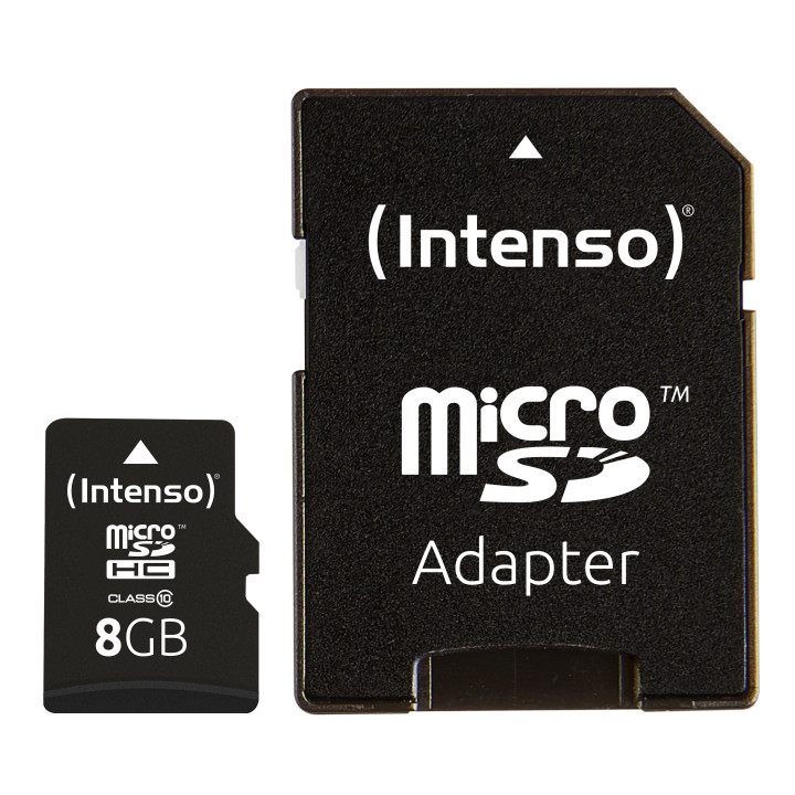 Intenso 8GB MicroSDHC cartão de memória Classe 10