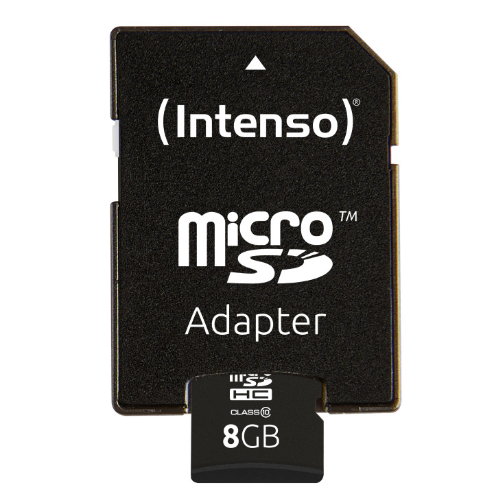 Intenso 8GB MicroSDHC cartão de memória Classe 10