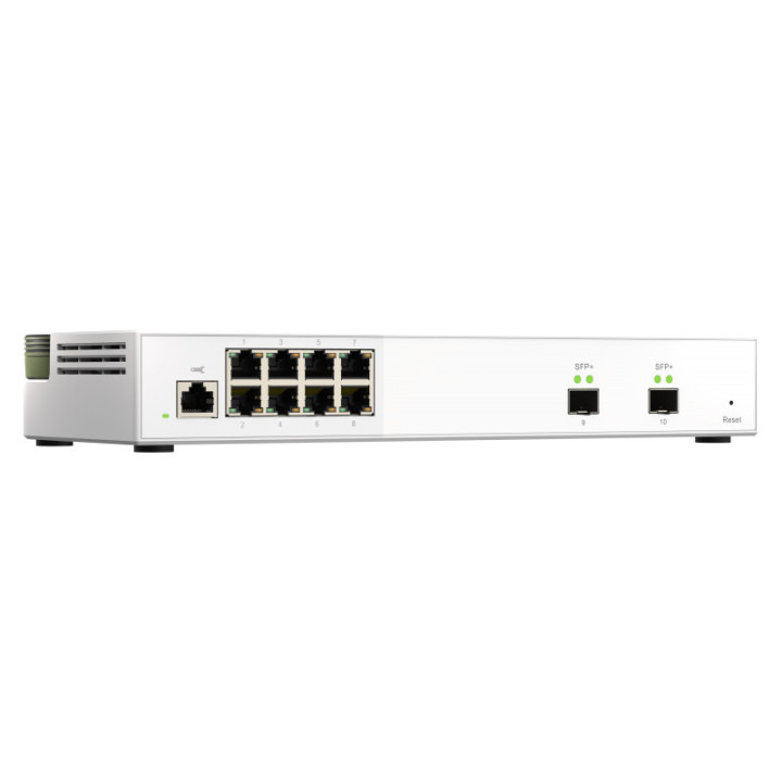 QNAP QSW-M2108-2S switch de rede Gerido Cinzento